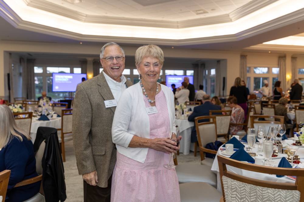 John and Lydia Tobian smiling at camera